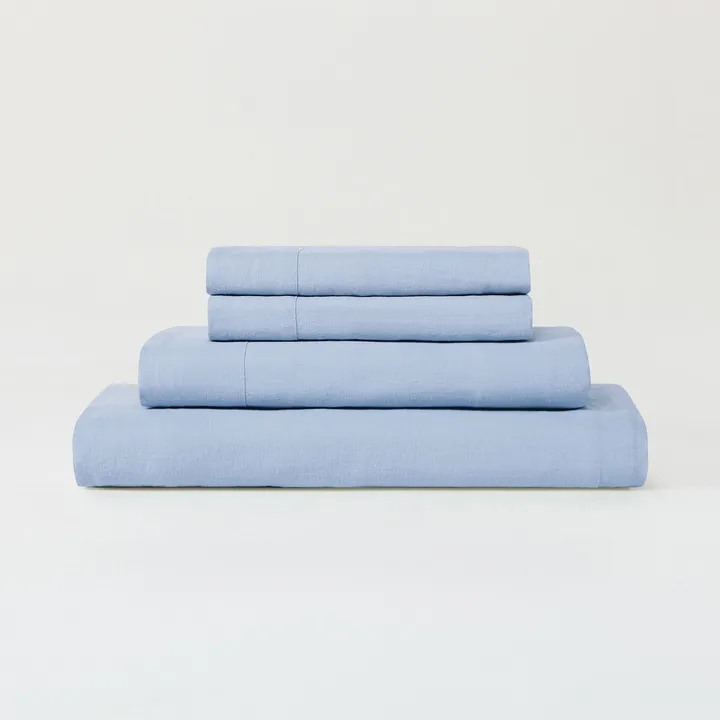 Sijo LuxeWeave Linen Sheet Set - With A Flat Sheet