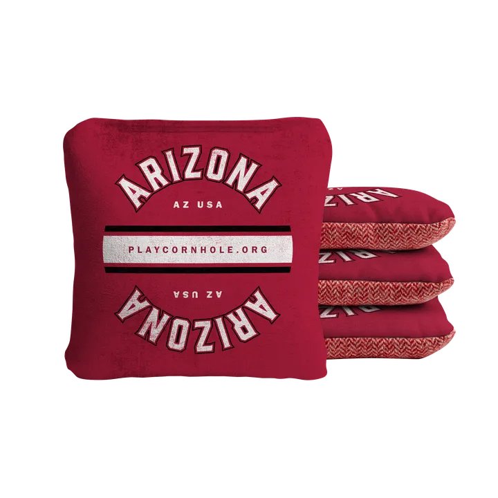 American Cornhole Association Arizona Football Gameday Vintage Synergy Soft Cornhole Bags