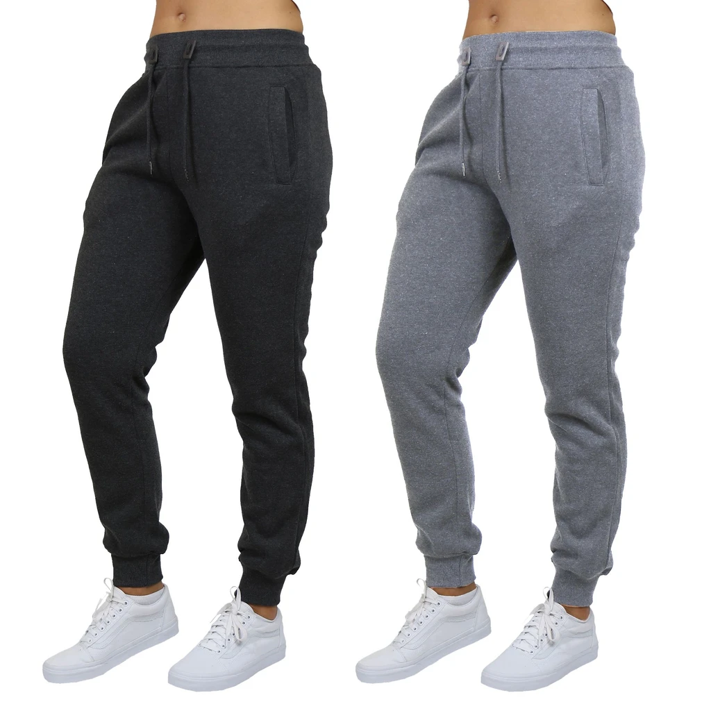 Galaxy by Harvic Women's Slim Fit Jogger Sweatpants 2-Pack