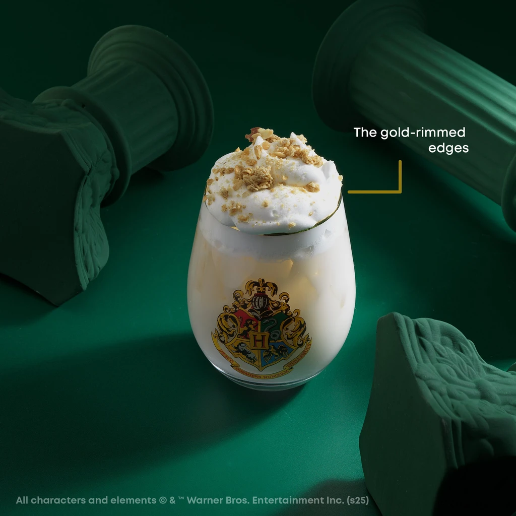 JoyJolt Harry Potter Hogwarts Heritage Stemless Drinking Glasses