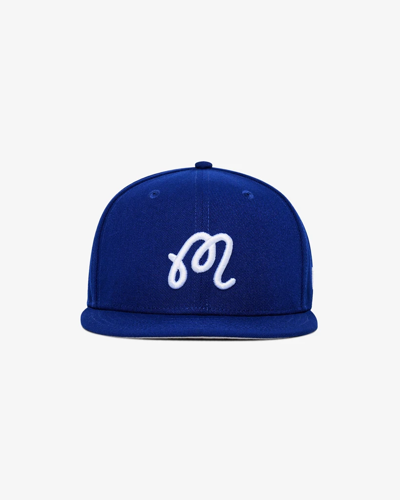 ◆Malbon Golf◆ Malbon Script Woven Piste BLUE Malbon Golf Malbon X New Era 59Fifty M Script 7 | Flip App