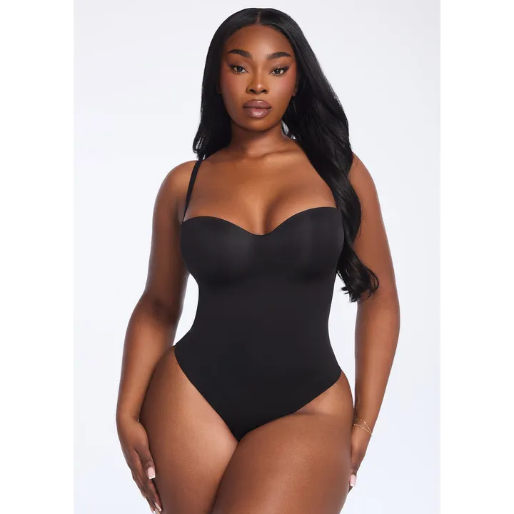 she's Waisted BraSculpt Strapless Bodysuit Thong
