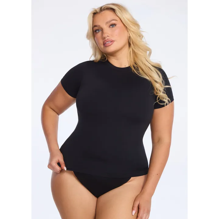 she's Waisted SnatchedKnit  Sculpting Tee