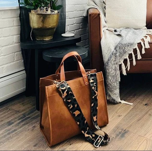 Threaded Pear Brown Campbell Tote | Choose Your Strap
