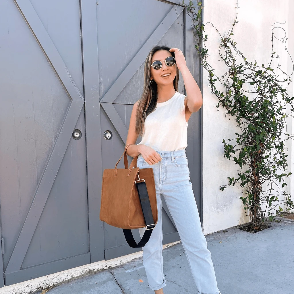 Threaded Pear Brown Campbell Tote | Choose Your Strap