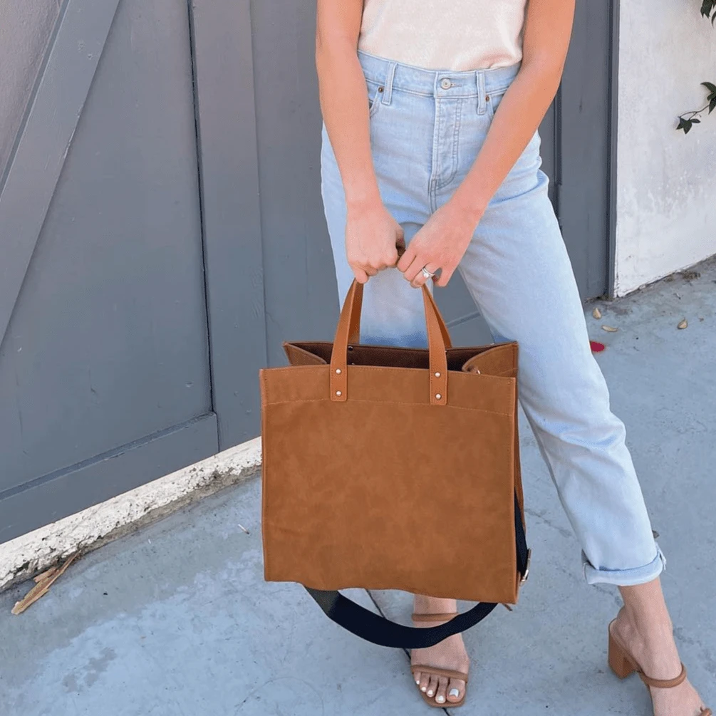 Threaded Pear Brown Campbell Tote | Choose Your Strap