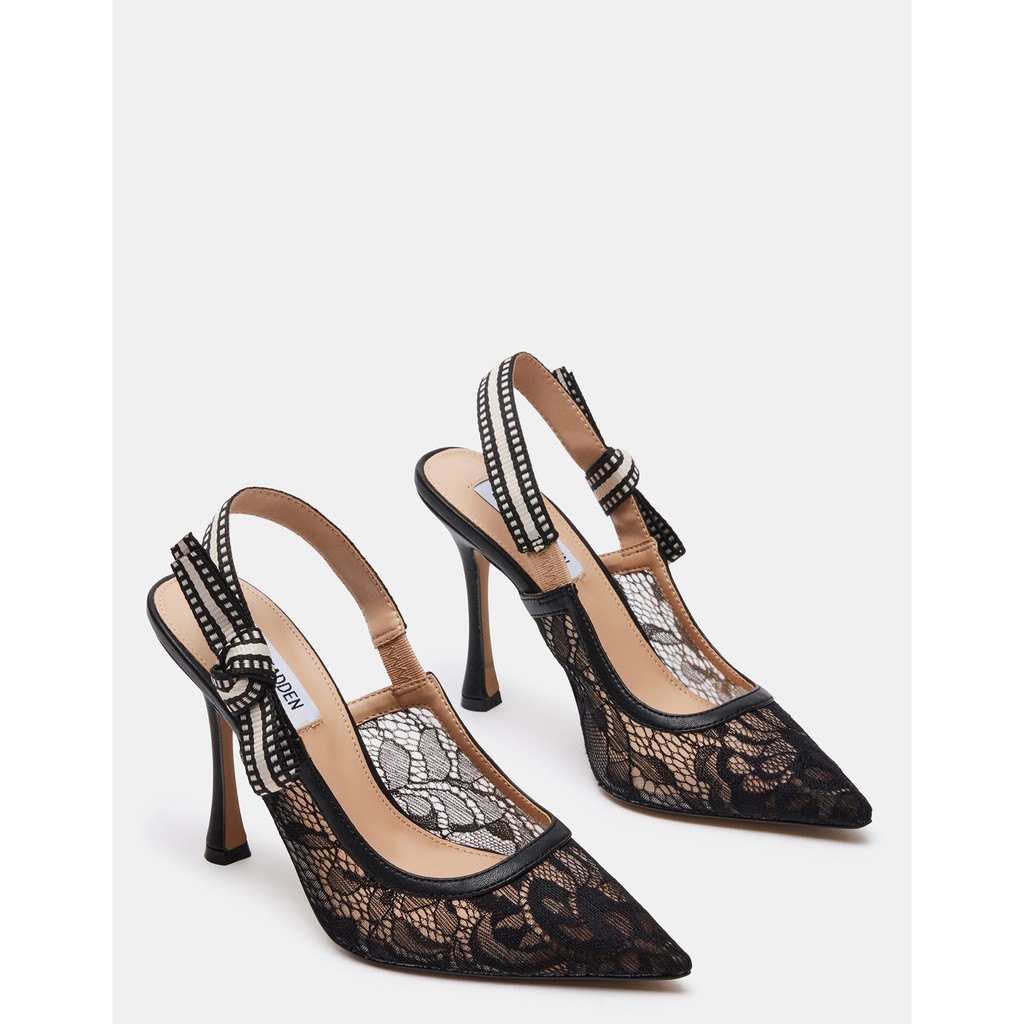 Steve Madden |BRI スリングバック パンプスシルバー グリッター BRI Silver Glitter Slingback Pump Women's Heel – Steve Madden