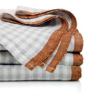 Caravan Home Decor Two-Tone Gingham Napkins Set