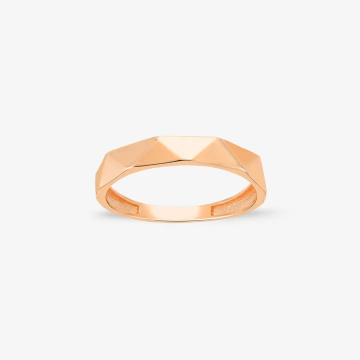 JCarat 14k Solid Gold Spike Ring