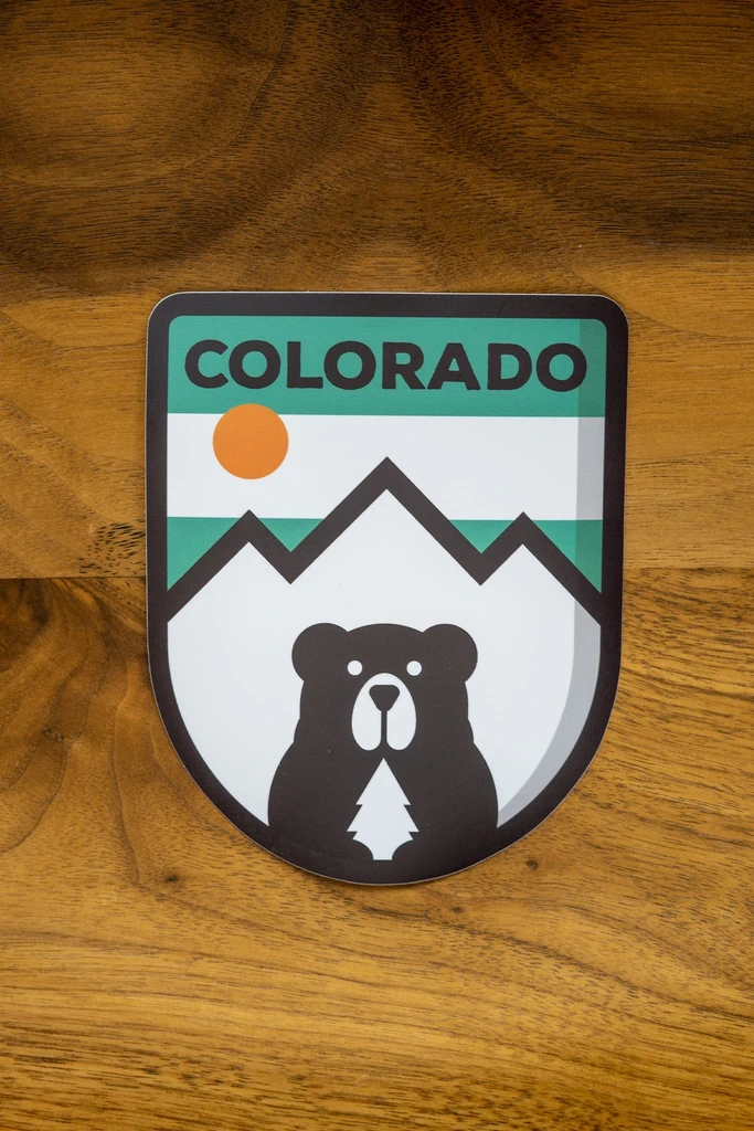 Colorado Threads Clothing Mint Mountain Bear Sticker