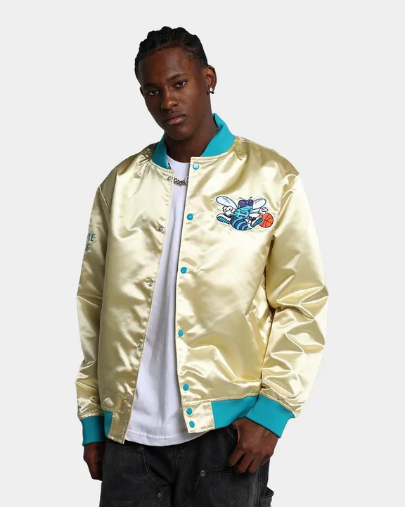 MITCHELL & NESS Charlotte Hornets Lightweight Satin Jacket