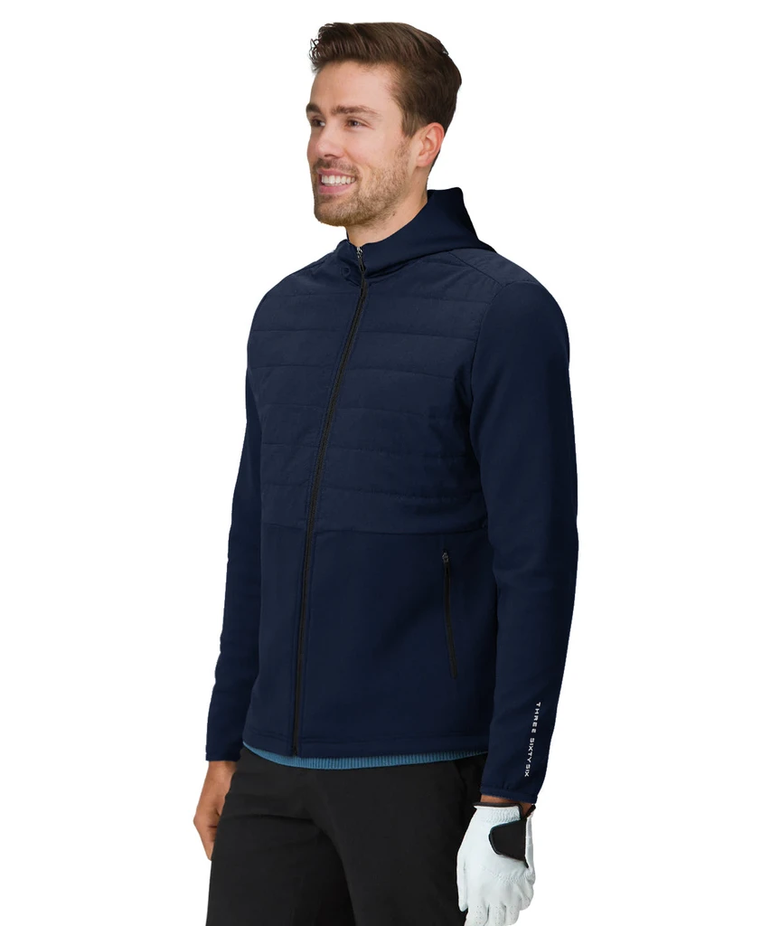 Three Sixty Six Hybrid Tech Full-Zip Jacket