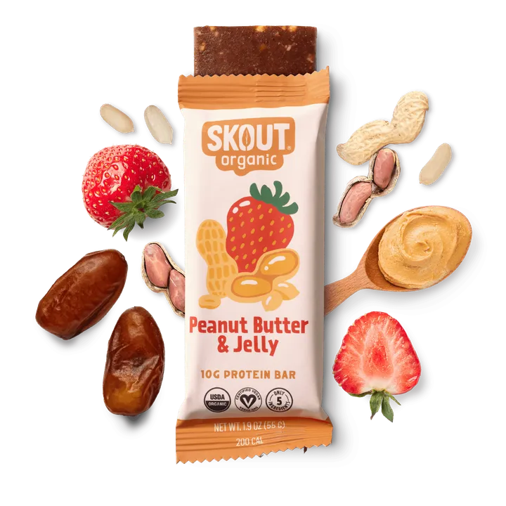 Skout Organic Peanut Butter & Jelly Protein Bar