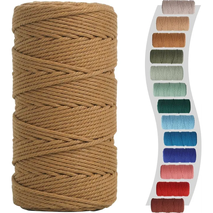 Loomini Learning Macrame Cord, Colored Cotton Cord