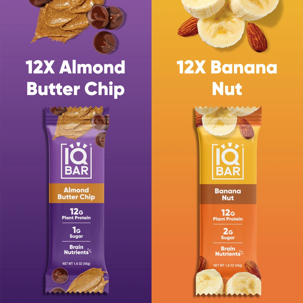 IQBAR Almond Butter Chip & Banana Nut