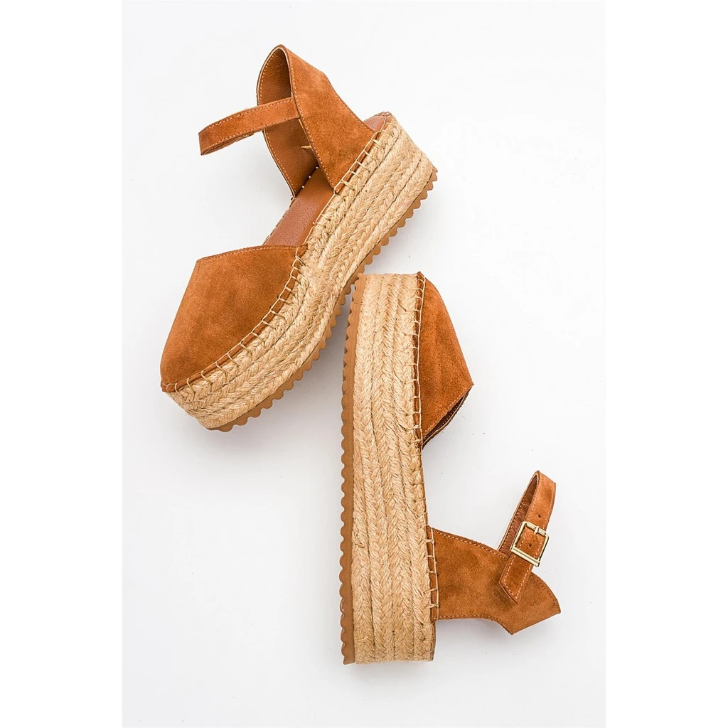 Forever & Always Shoes Viba - Suede Leather Espadrilles