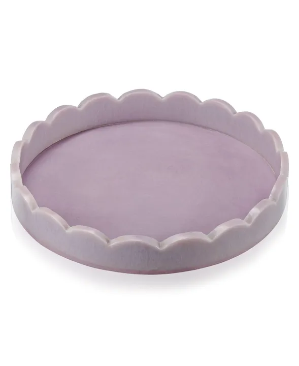 Lainy Home Scalloped Resin Tray