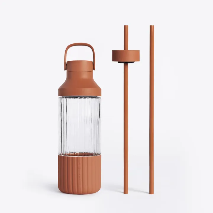 Beast Health Dual Cap Glass Hydration Bottle