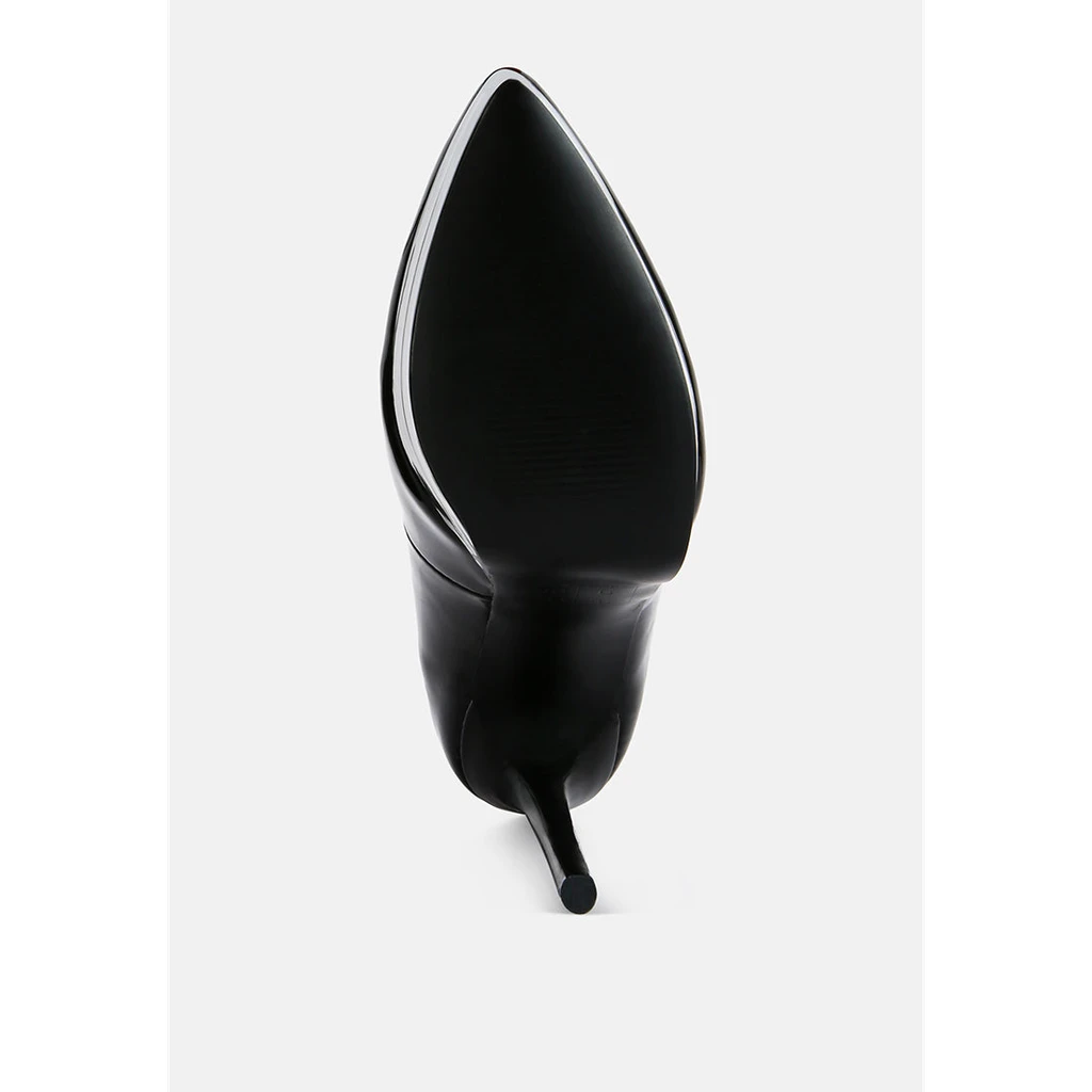 London Rag Cuddles Patent Faux Leather Platform Stiletto Pumps