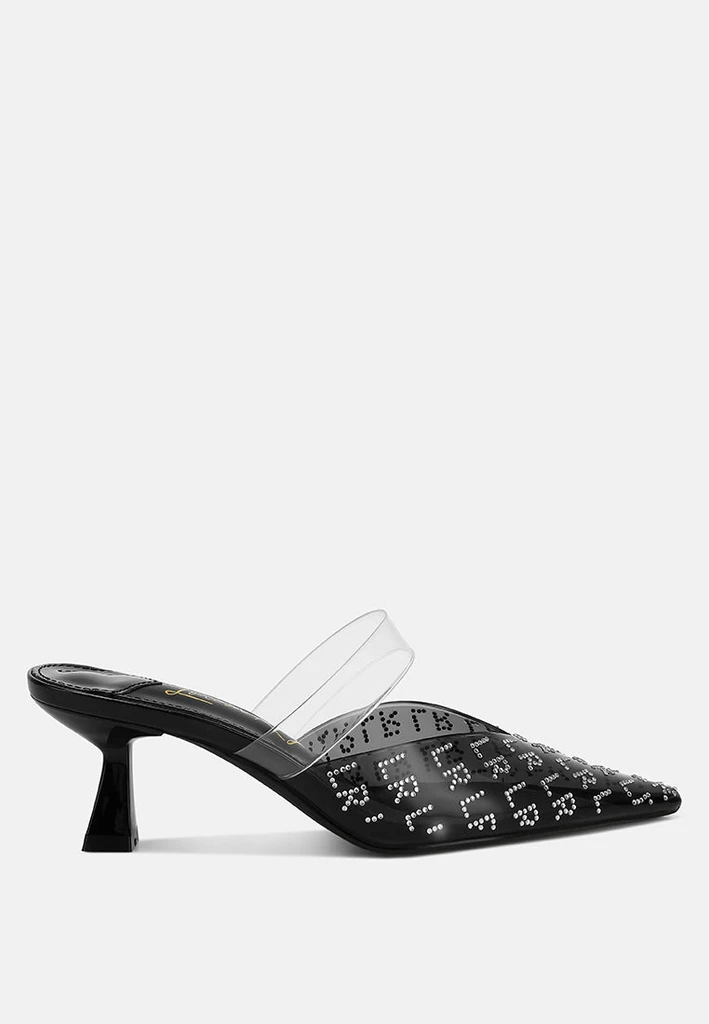 London Rag Holin Pointed Toe Kitten Heels