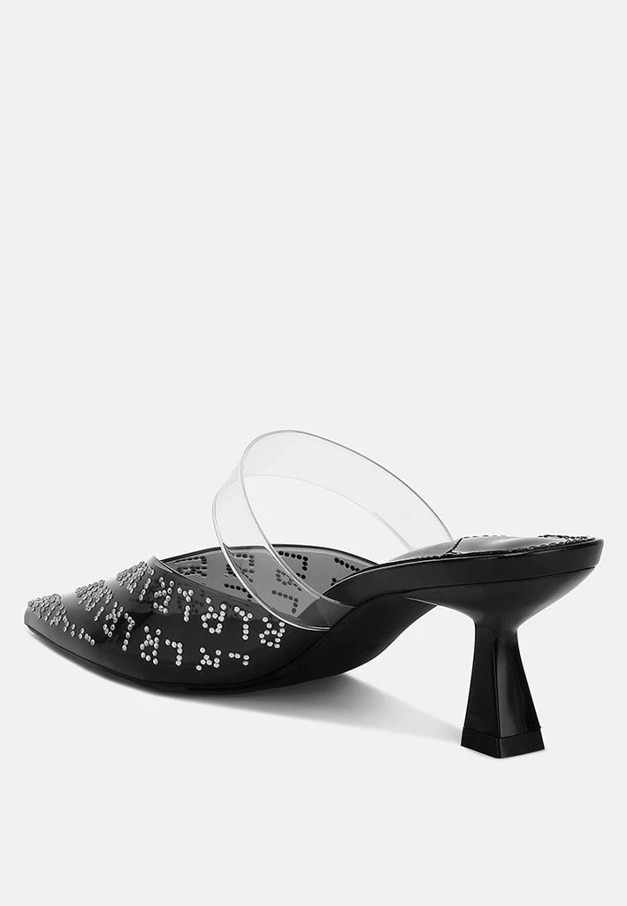 London Rag Holin Pointed Toe Kitten Heels