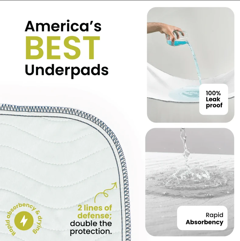 Improvia Small - 18"x24" Washable Underpads