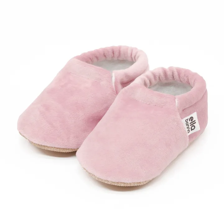 Ella Bonna Organic Cotton Velvet Home Nursery Moccasin Shoes