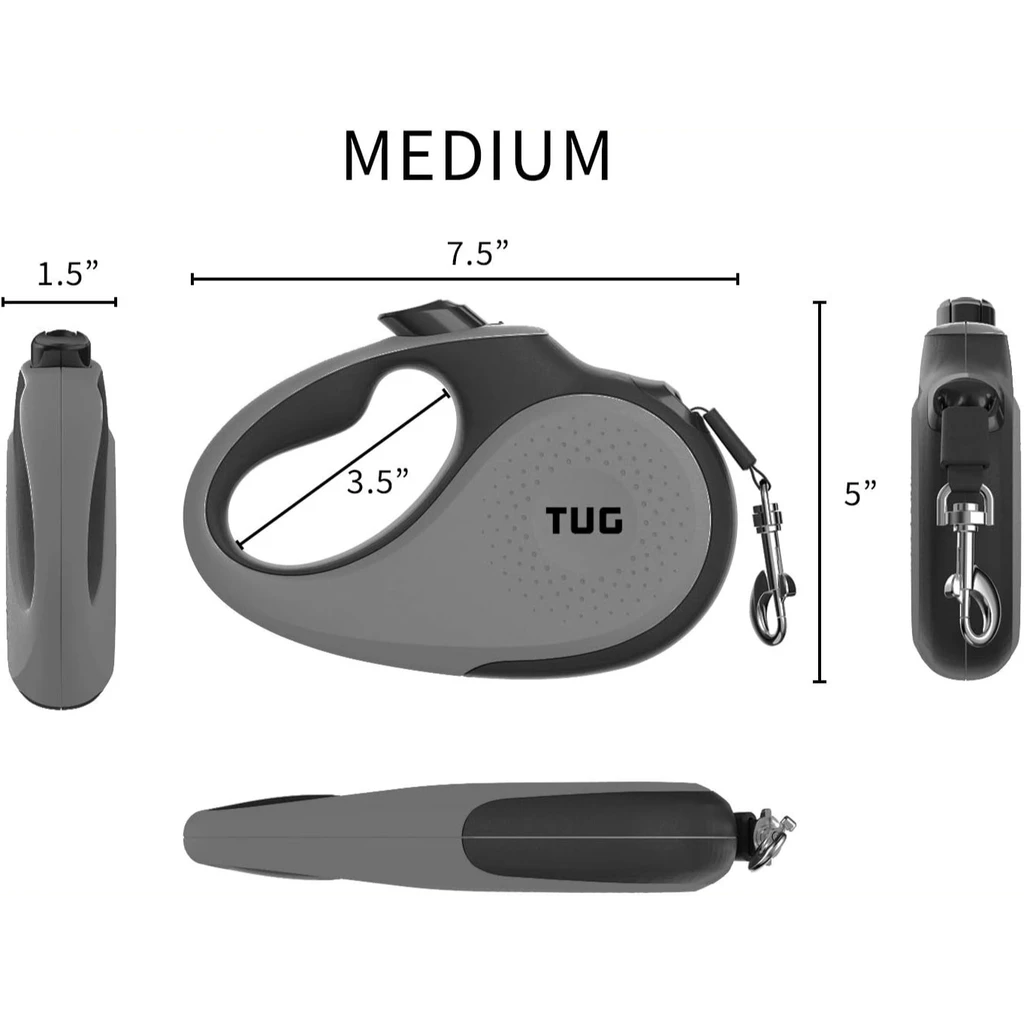 TUG 360° Tangle-Free Original Retractable Dog Leash