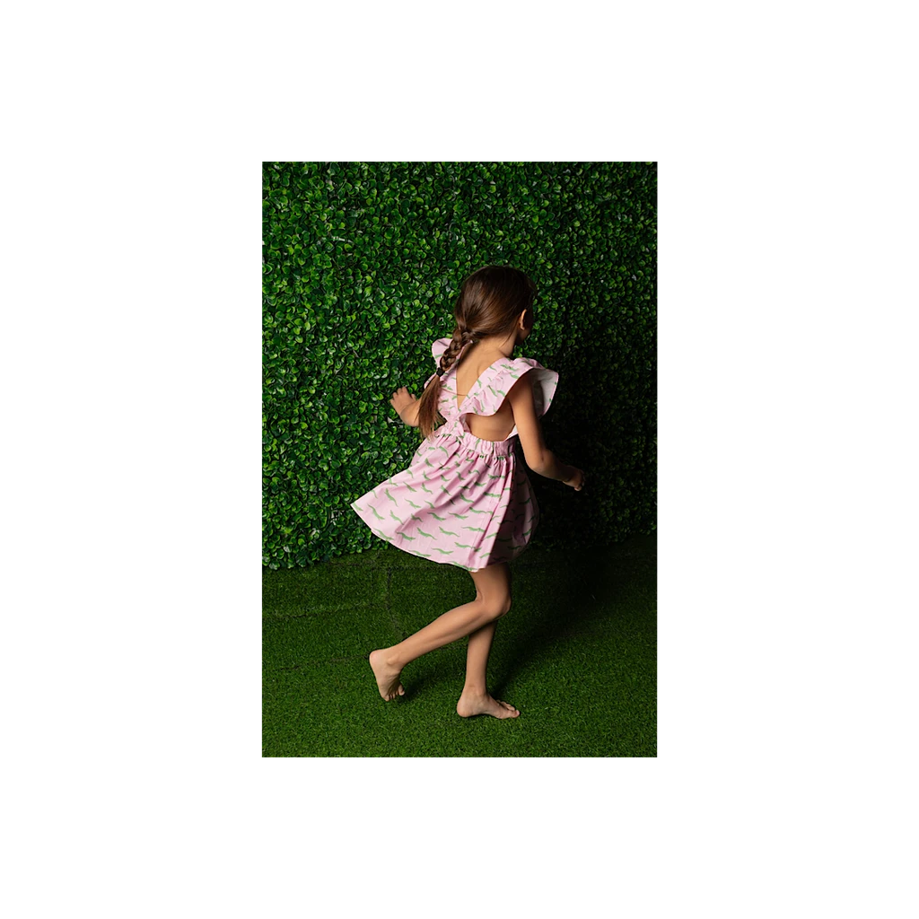 Worthy Threads 100% Cotton Vintage Inspired Dress in Surprise Print