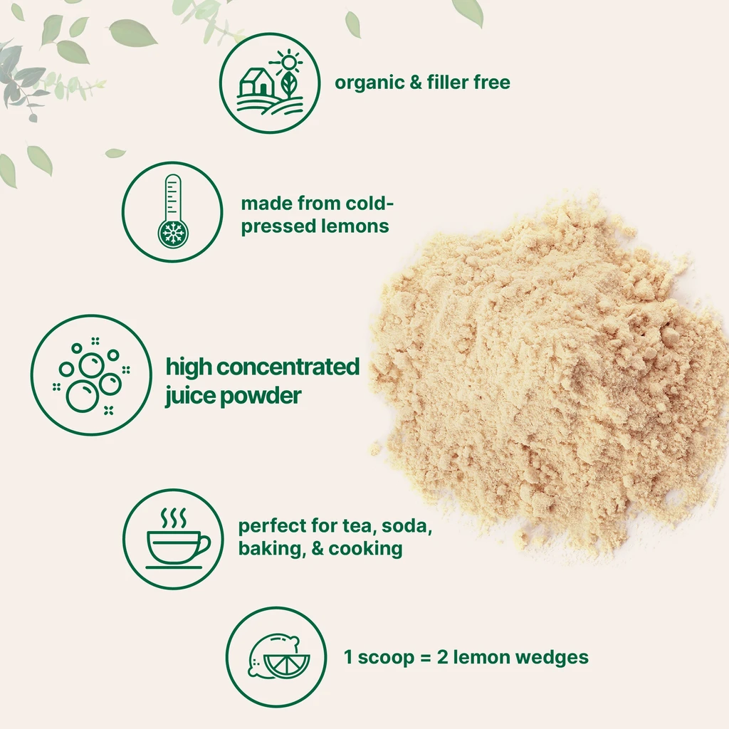 Micro Ingredients Organic Lemon Juice Powder - Vitamin C Boost for Health