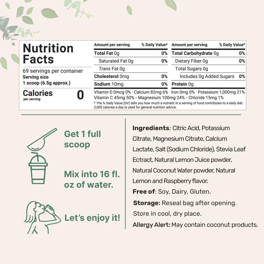 Micro Ingredients Hydration Electrolytes Powder for Ultimate Replenishment