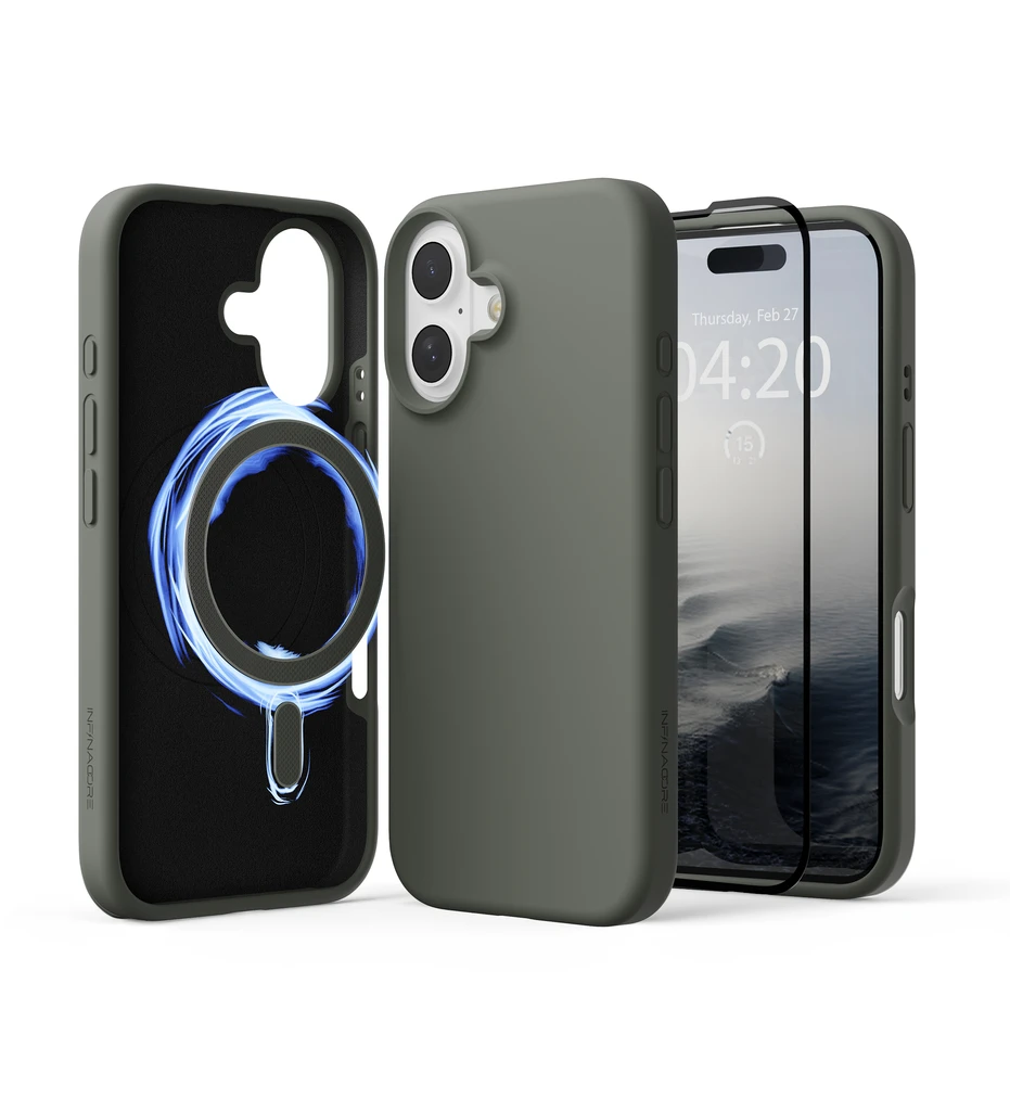 InfinaCore Silicone Case w/ Screen Protector