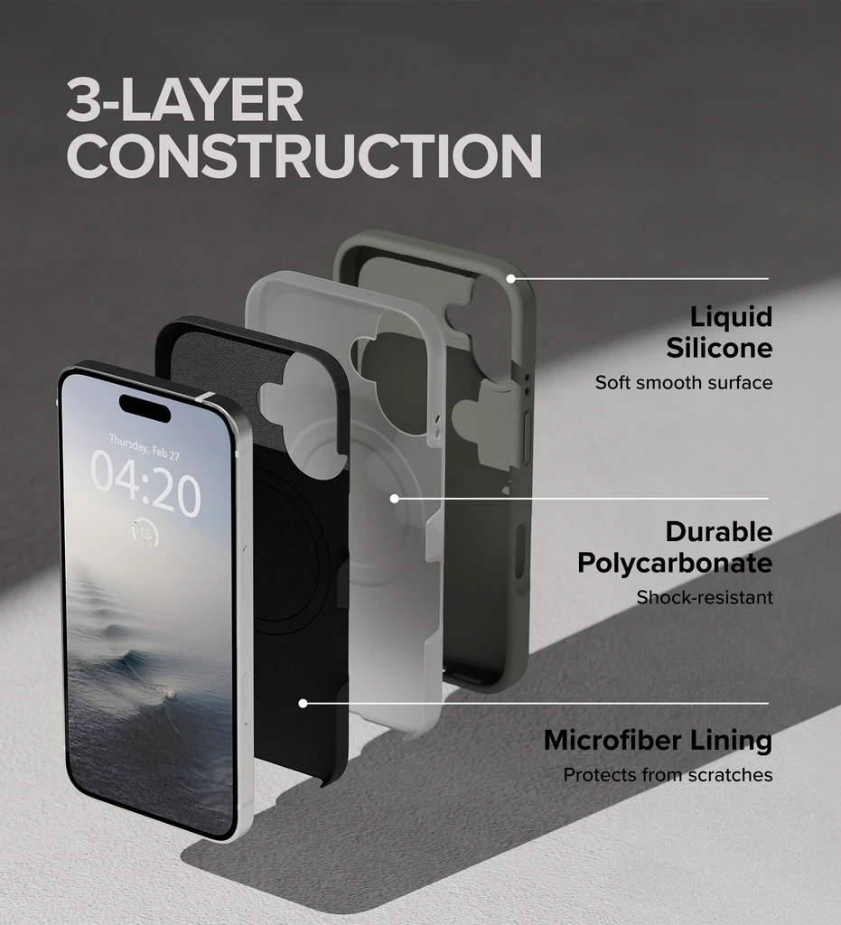 InfinaCore Silicone Case w/ Screen Protector