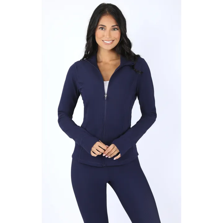 90 Degree by Reflex Interlink Ribbed Princess Seam Performance Jacket