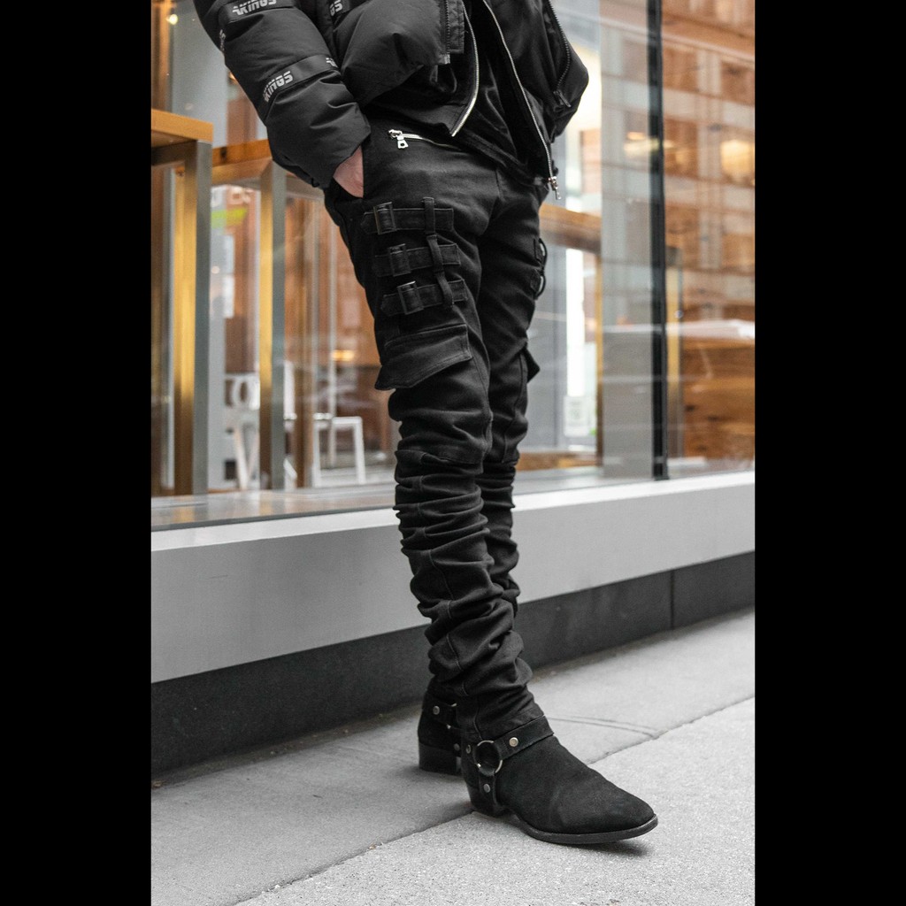 【AAKE】23SS★ AK LEATHER LABEL CARGO DENIM AAKE】23SS☆ AK LEATHER LABEL CARGO DENIM