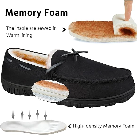 Comfy Footwear Memory Foam Anti-Slip Moccasins