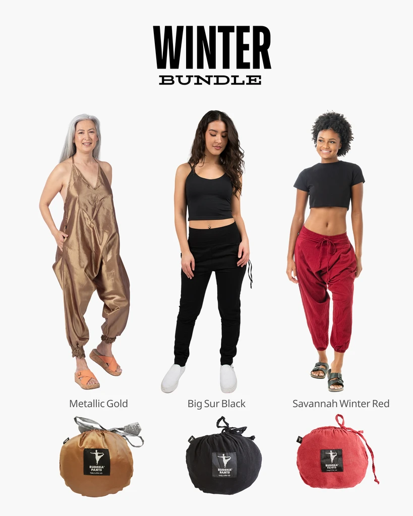 Buddha Pants Winter Bundle - L Savannah Harem Pants