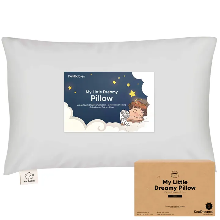 KeaBabies Jumbo Toddler Pillow With Pillowcase