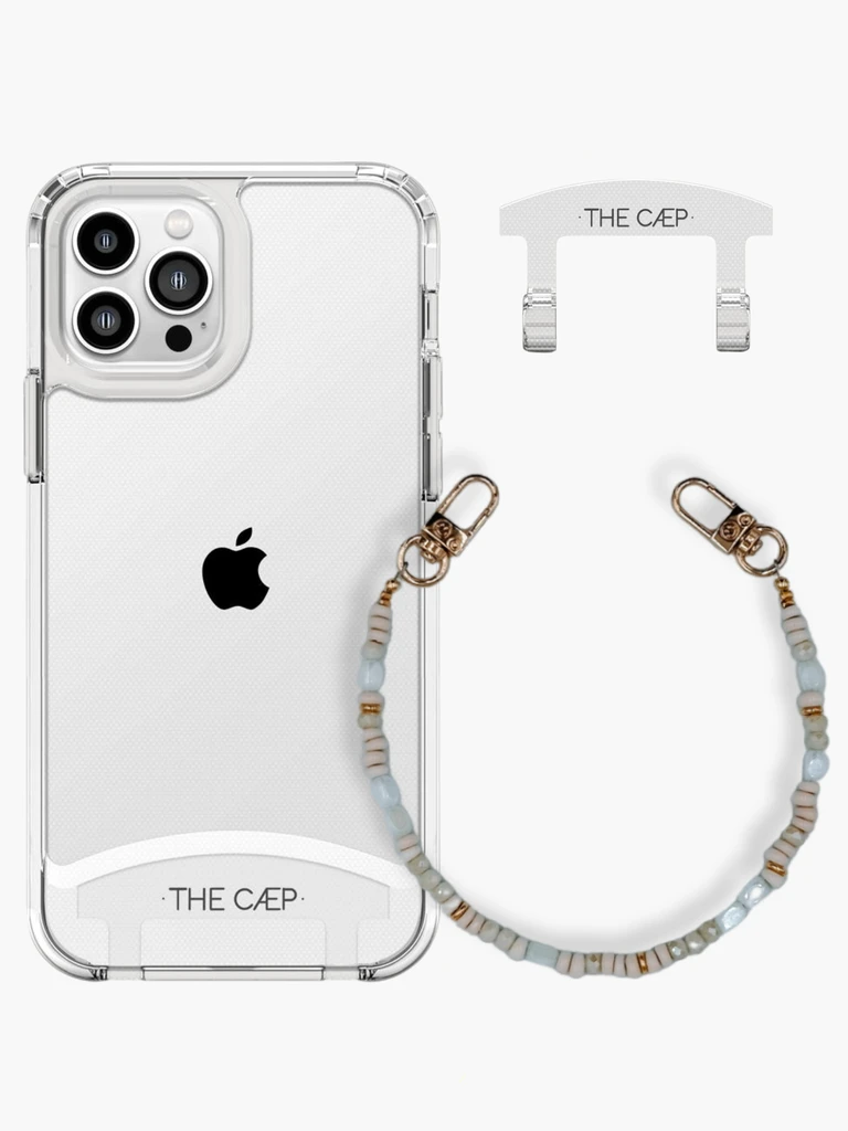 THE CÆP Clear MagSafe + Snowe Wristlet Set - No Chain