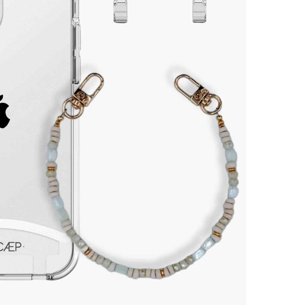 THE CÆP Clear MagSafe + Snowe Wristlet Set - No Chain