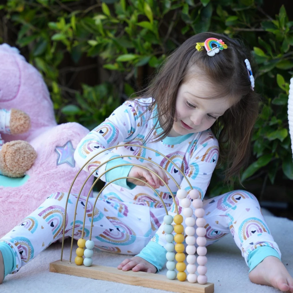 Zip N' Bear Radiant Rainbow Pajamas