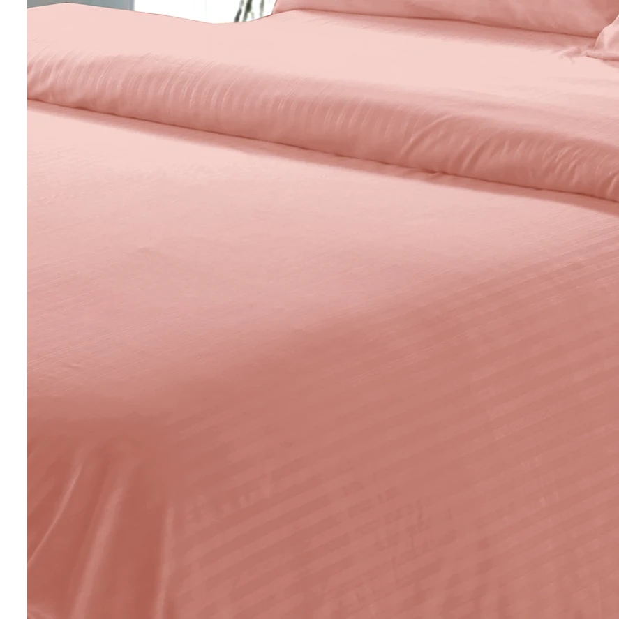 Noble House 6 Piece Full Sheet Set in Blush Dobby Stripe