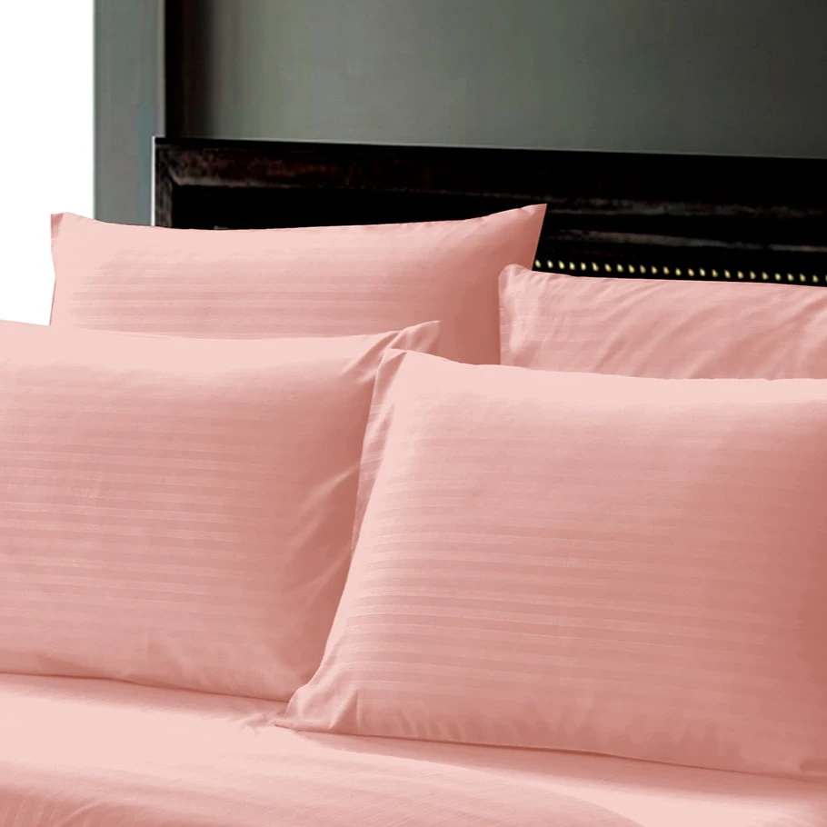 Noble House 6 Piece Full Sheet Set in Blush Dobby Stripe