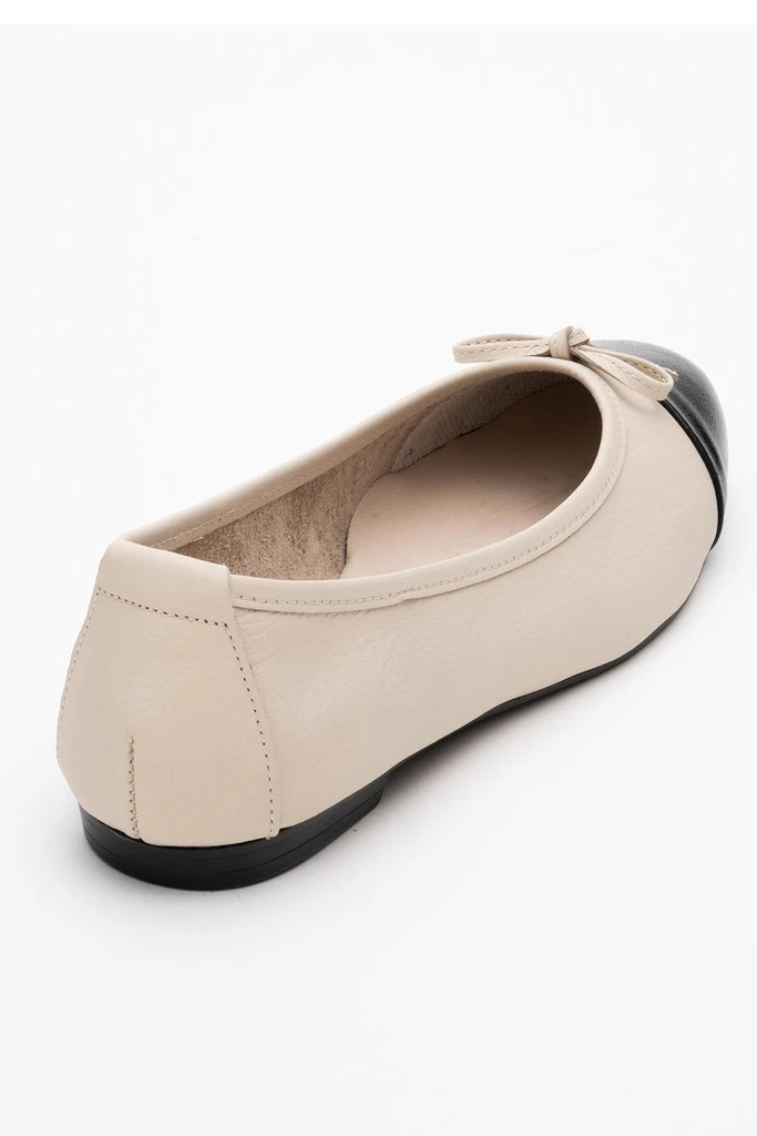 Forever & Always Shoes Jens - Toe Cap Leather Ballet Flats (Women)