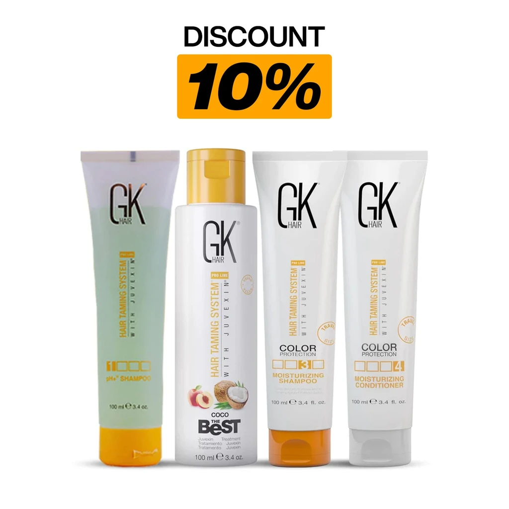 GK Hair Vegan Hair Smoothing Treatment Kit for Soft & Manageable Hair