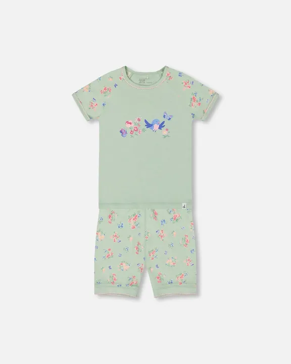 Deux par Deux Organic Cotton Two-Piece Short Pajama Set