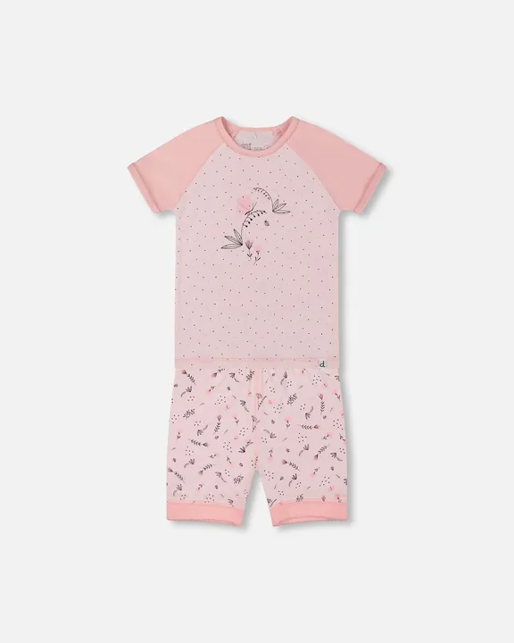 Deux par Deux Organic Cotton Two-Piece Short Pajama Set