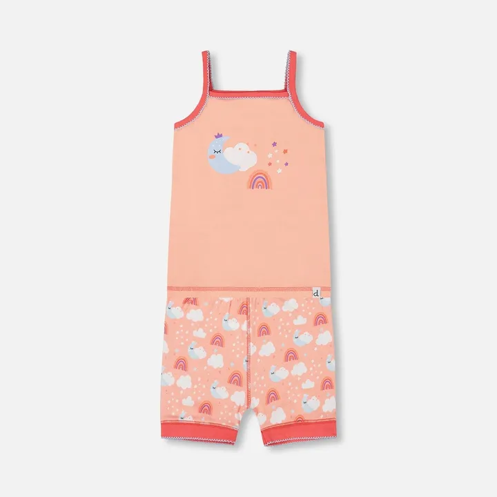 Deux par Deux Organic Cotton Tank Top And Shorts Pajama Set