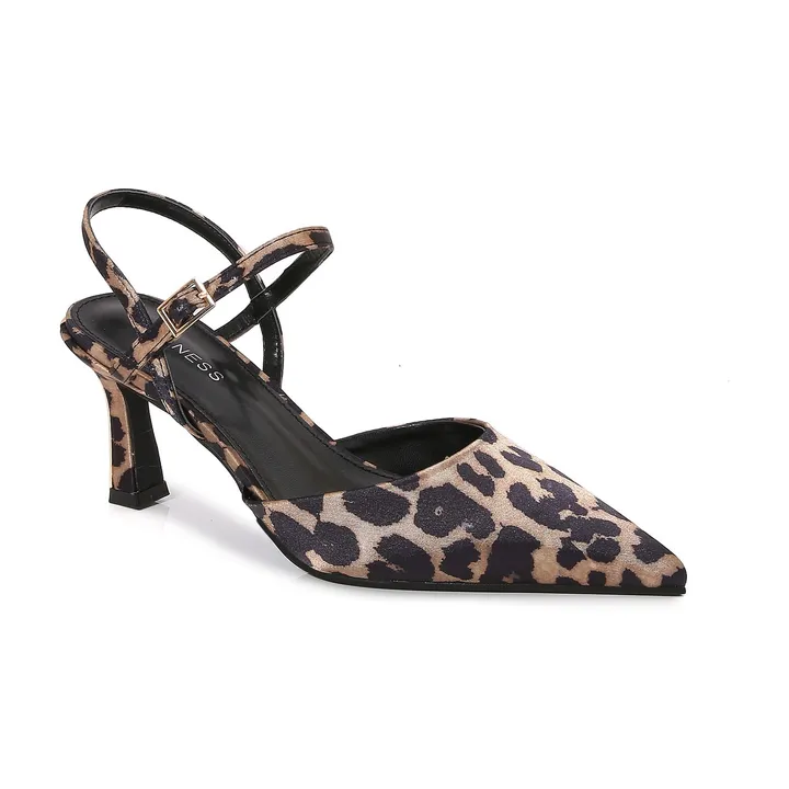 Berness Celine Pointed-Toe Slingback Heels