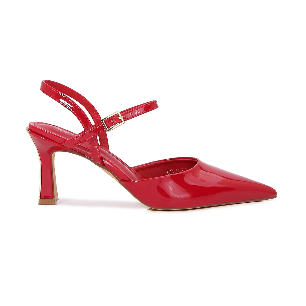 Berness Celine Pointed-Toe Slingback Heels